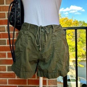 Olive Green Women's Casual Shorts